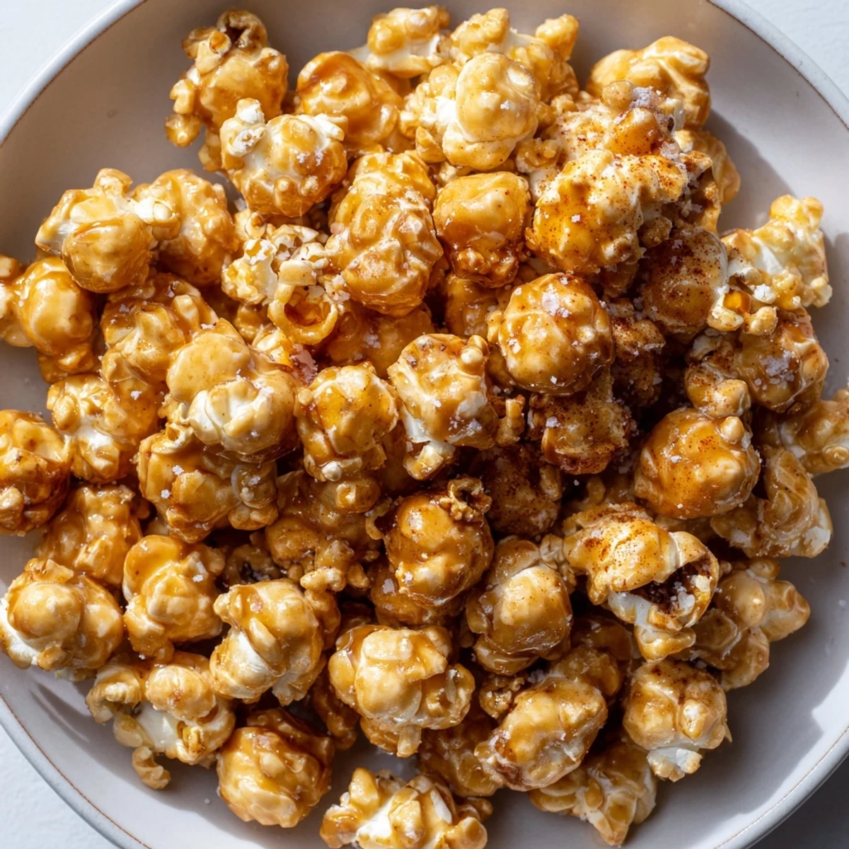 Deliciously crunchy Cinnamon Hot Honey Popcorn, a delightful snack with warm cinnamon flavor.