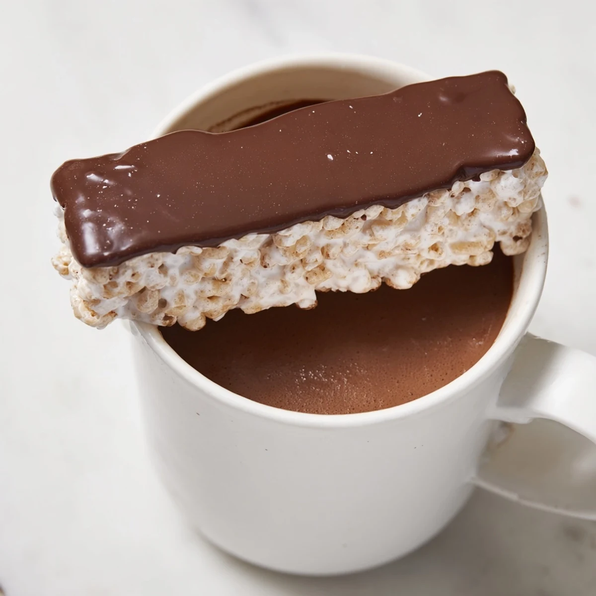 Rich, decadent hot chocolate with a delightful, fluffy Bear Marshmallow Bar, a perfect winter treat.