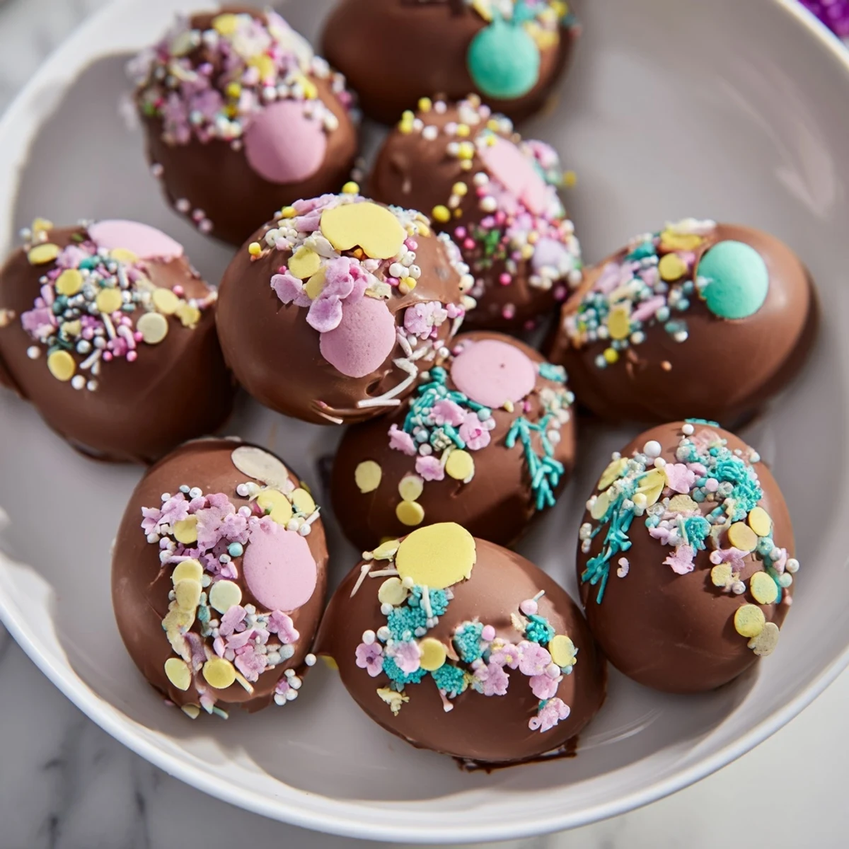 Decorated Egg Candy Display