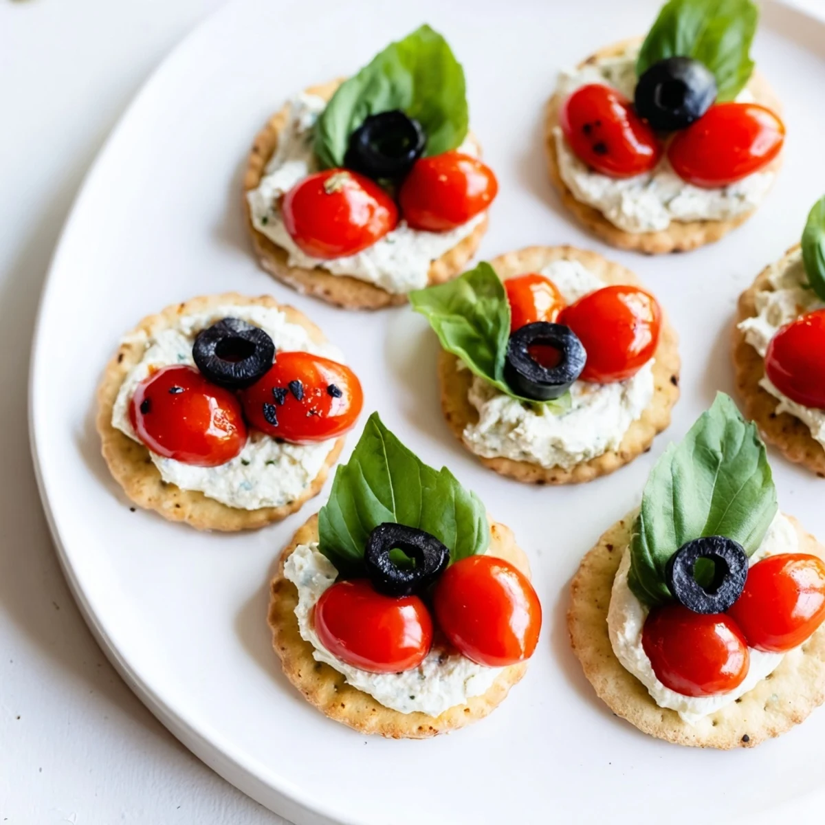 Ladybug Tomato Olive Bites