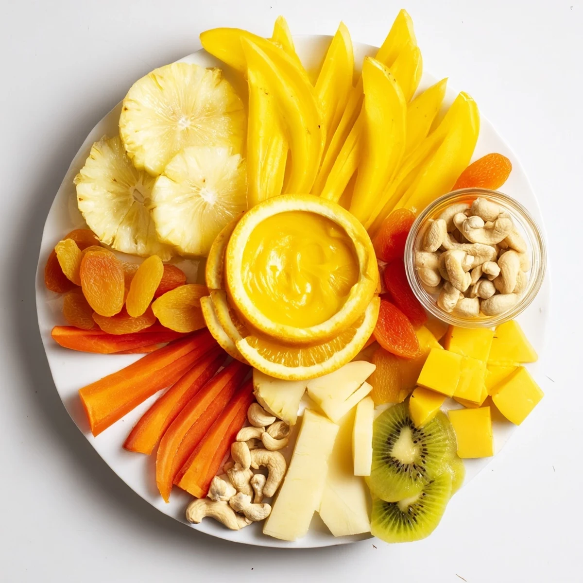 Sunshine colors abound in this 57 Citrus Burst platter, perfect for a summer picnic celebration.