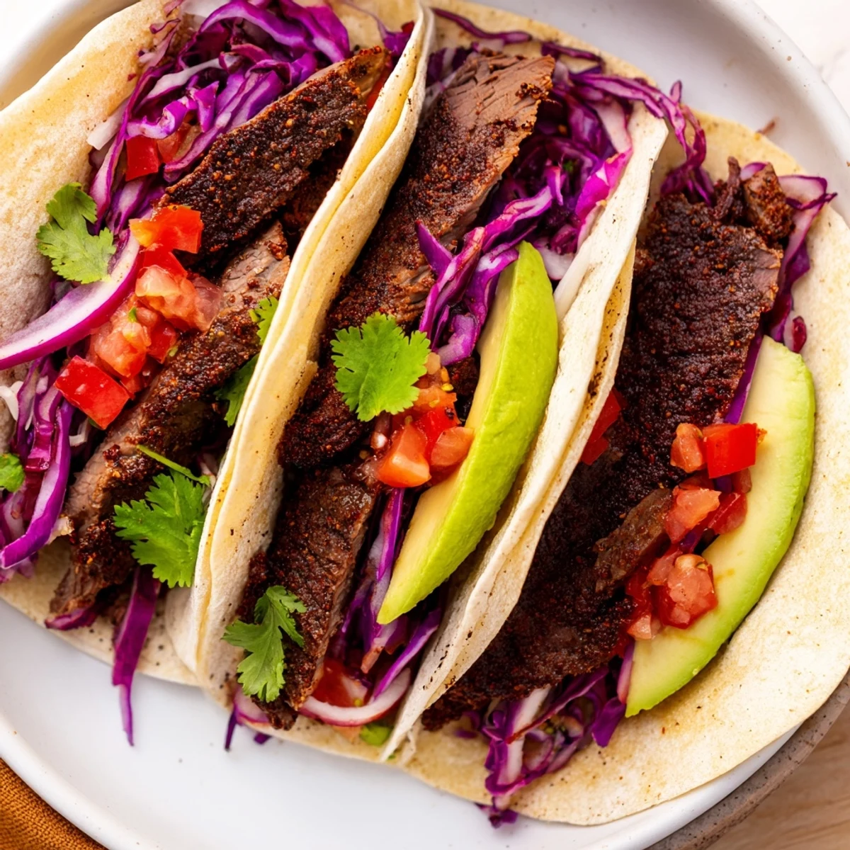 Imagine flavorful Coffee-Rubbed Steak Tacos, a delicious main dish perfect for any get-together, sizzling and ready!