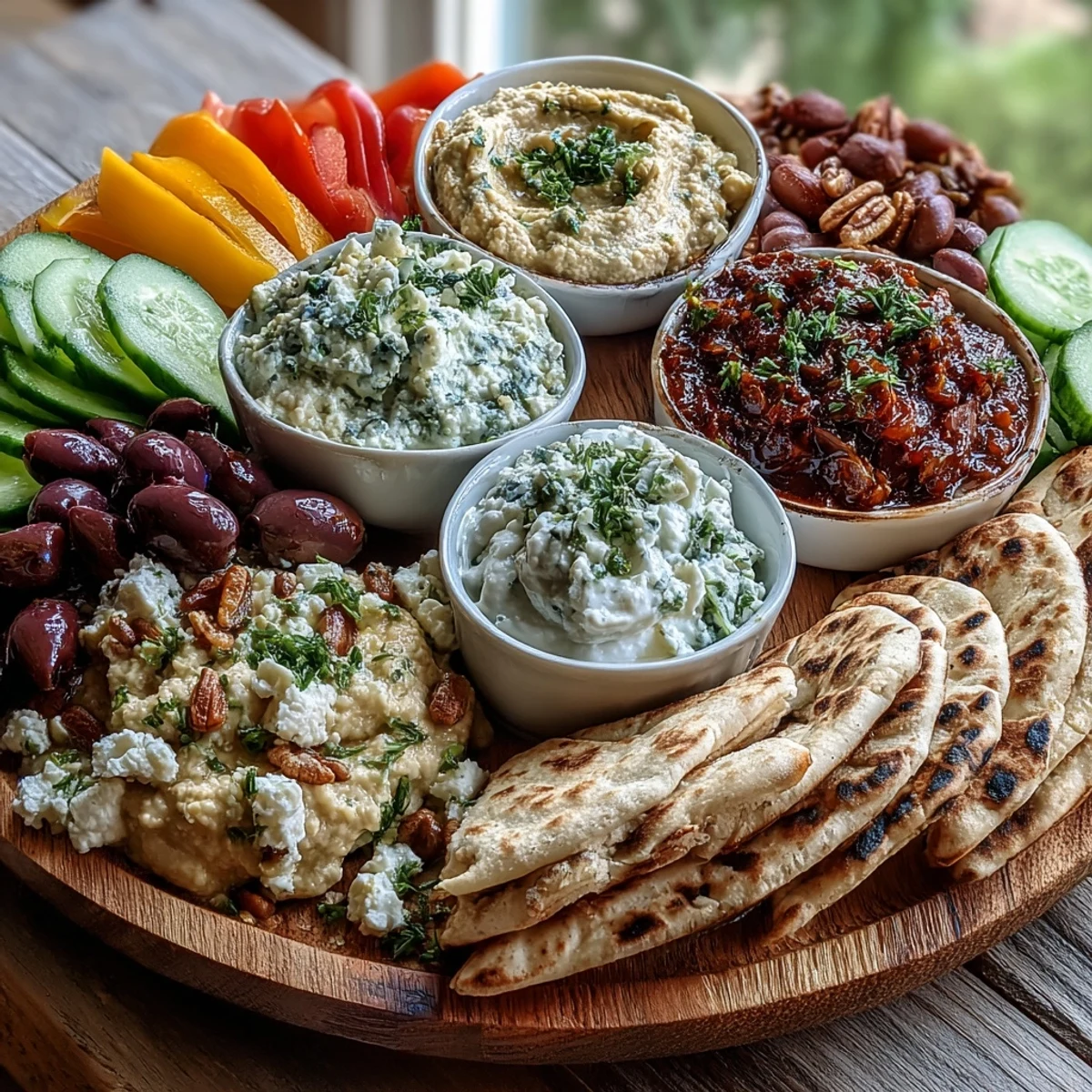Mediterranean Brunch Board with Dips