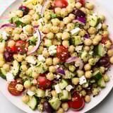 Fresh Mediterranean Chickpea Salad, bursting with flavors and textures – a perfect vegetarian meal.
