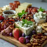 Spring Charcuterie Edible Flowers Fruits