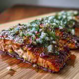 Cedar Plank Salmon Garlic Dill