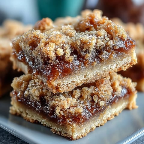 Golden-baked Guava Jam Bars with a crumbly streusel topping sit beside a scoop of vanilla ice cream, melting slightly.