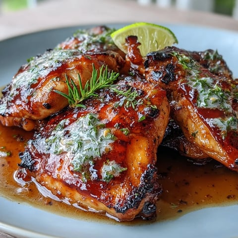 A roasted chicken dish coated in a glossy guava BBQ sauce, offering tropical sweetness and smoky depth in every bite.  