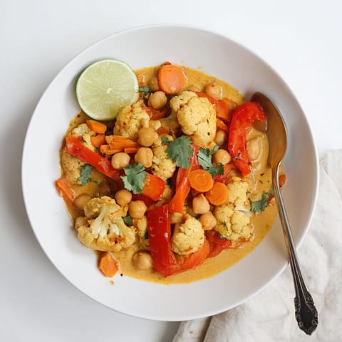 Curried Cauliflower Chickpea Stew #39