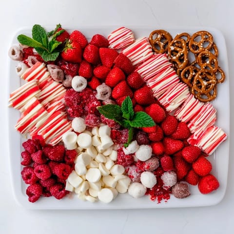Candy Cane Striped Platter