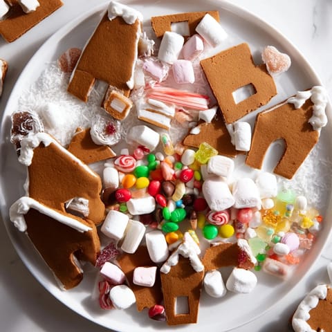 Festive Gingerbread House Board
