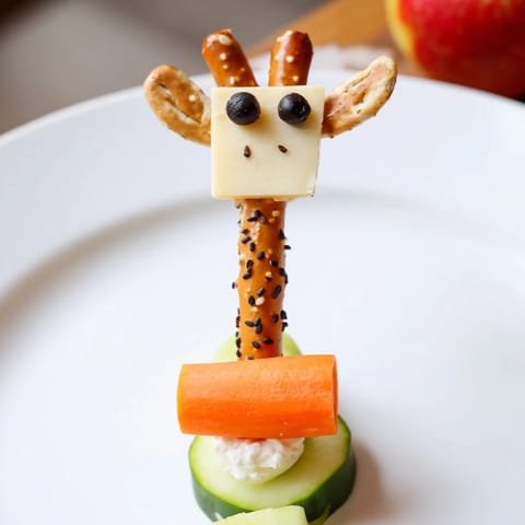 Long-Necked Giraffe Snack Tower