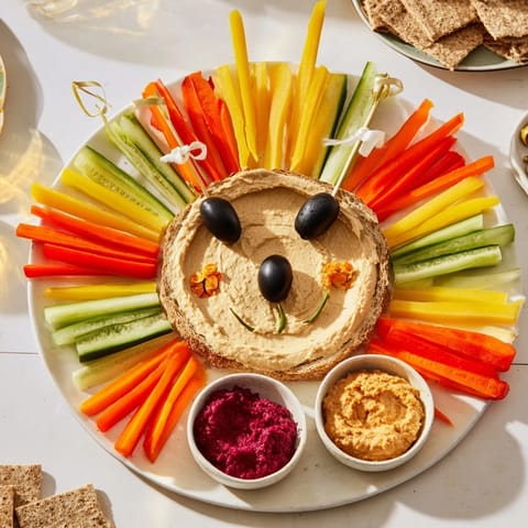 Autumn Hedgehog Dip Platter