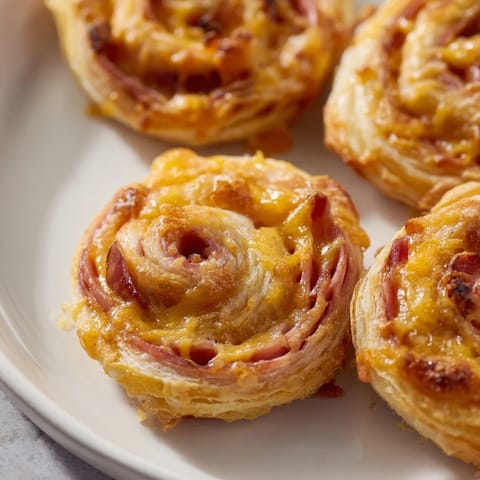 Savory Ham Cheese Pinwheels