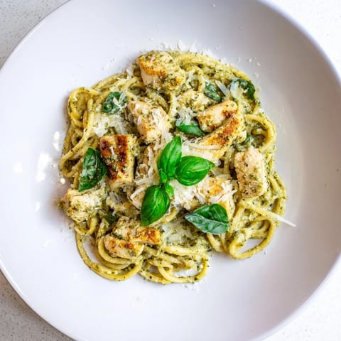 Pesto Egg Chicken Pasta #171