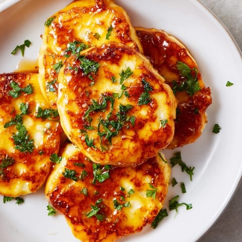 Hot Honey Halloumi Dish