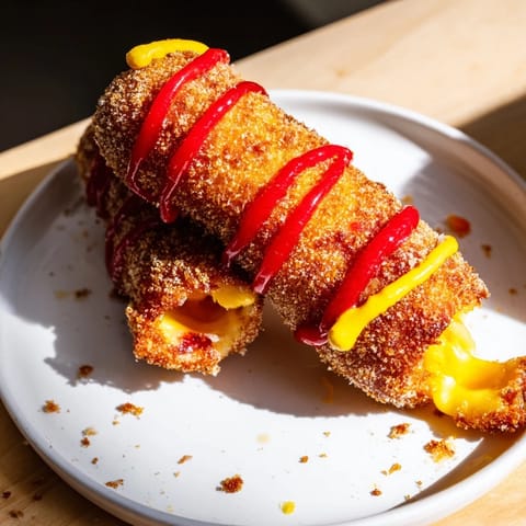 Cheesy Korean Corn Dogs