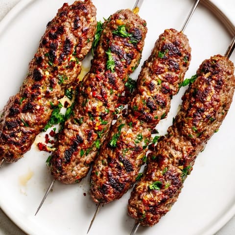Freshly grilled Iraqi Kebab Tikka feature juicy, spiced meat with charred edges and flavorful aromatics.