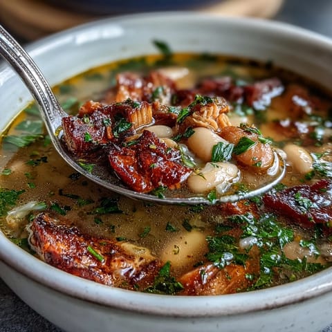 Smoked Turkey White Bean Soup