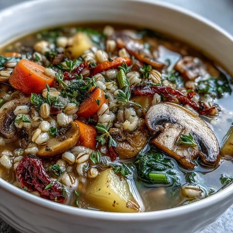 Rustic Vegetable Barley Soup