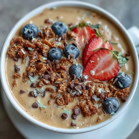 Vanilla Bean Frappuccino Smoothie Bowl
