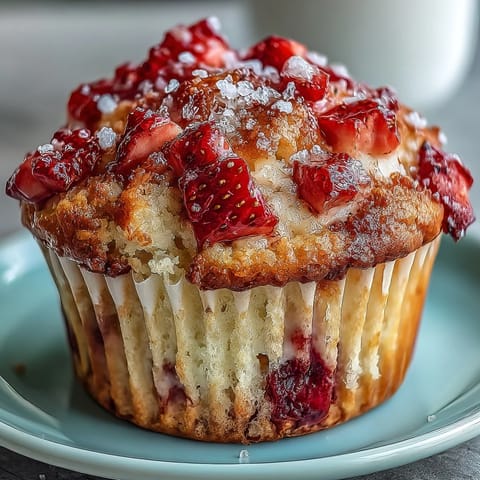 Strawberry Yogurt Muffins