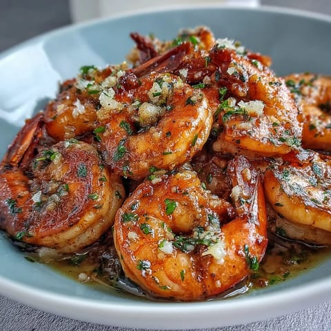 Bright and zesty lemon garlic shrimp bowls with succulent shrimp over brown rice and crisp vegetables.  