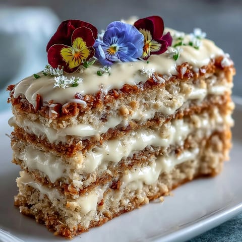 Mini spring birthday layer cakes with edible flowers, beautifully layered with vanilla buttercream and topped with vibrant, fresh edible blooms.