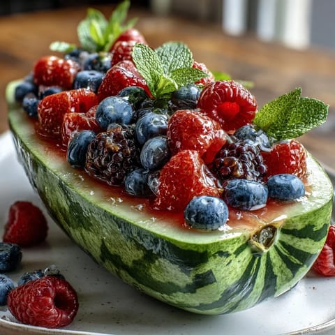 Watermelon Carving Board Berries