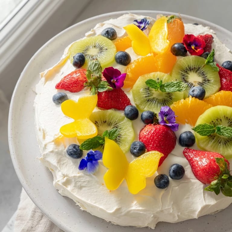 Freshly cut fruit and butterfly pineapple accent a delicious Butterfly Fruit and Cream Cheese Board.