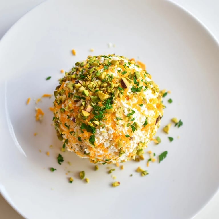 Enjoy a creamy, richly flavored The Royal Orb cheese ball, perfect for dipping with crackers and veggies.