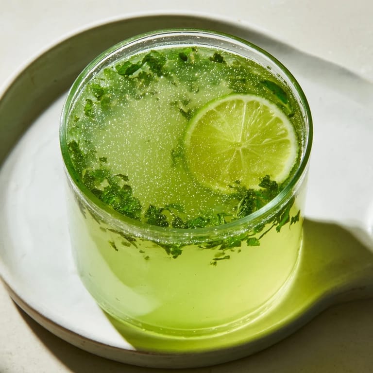 A pitcher full of vibrant Mint Lime Agua Fresca, showcasing fresh mint and citrus slices, looks delicious.