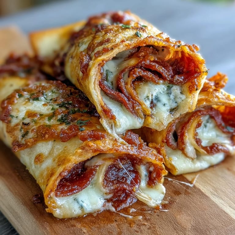 Spiral-cut Tortilla Pizza Rolls reveal zesty tomato sauce and melted cheese, perfect for an easy weeknight meal.
