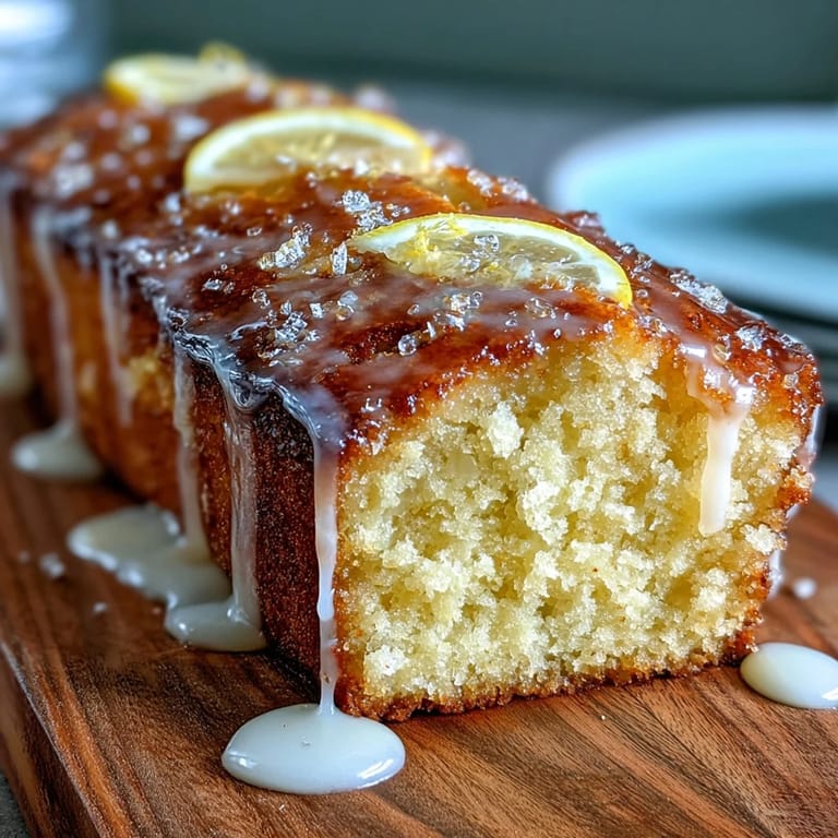 Bright, buttery limoncello pound cake drizzled with fresh lemon glaze, ideal for dessert or brunch gatherings.