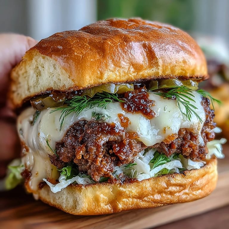 Perfectly seared Memorial Day smash burger sliders, smothered in flavorful secret sauce.