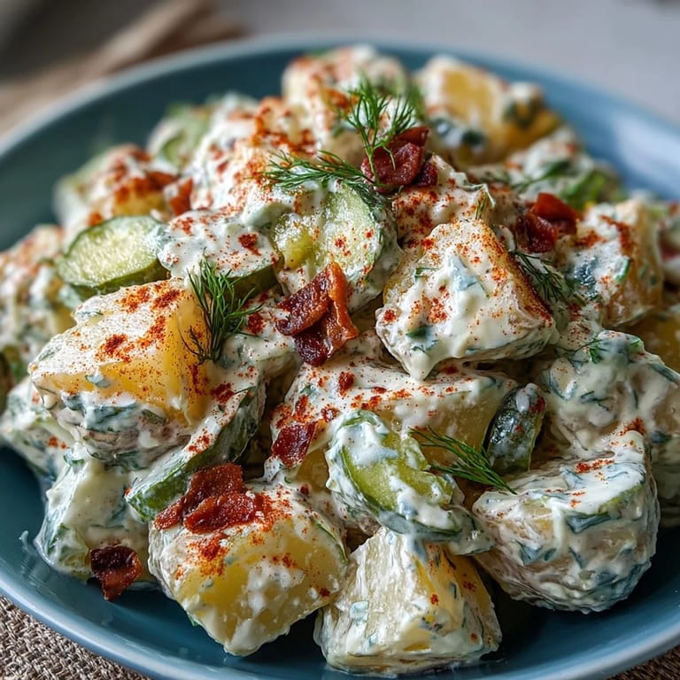 Classic Juneteenth potato salad, delicious with tender potatoes for any gathering.