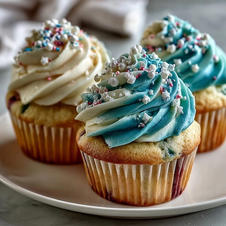 Beautiful Gemini Birthday Cupcakes frosted with opposing, yet harmonious, colours.