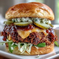 Crispy, juicy Memorial Day BBQ smash burger sliders piled high with secret sauce.